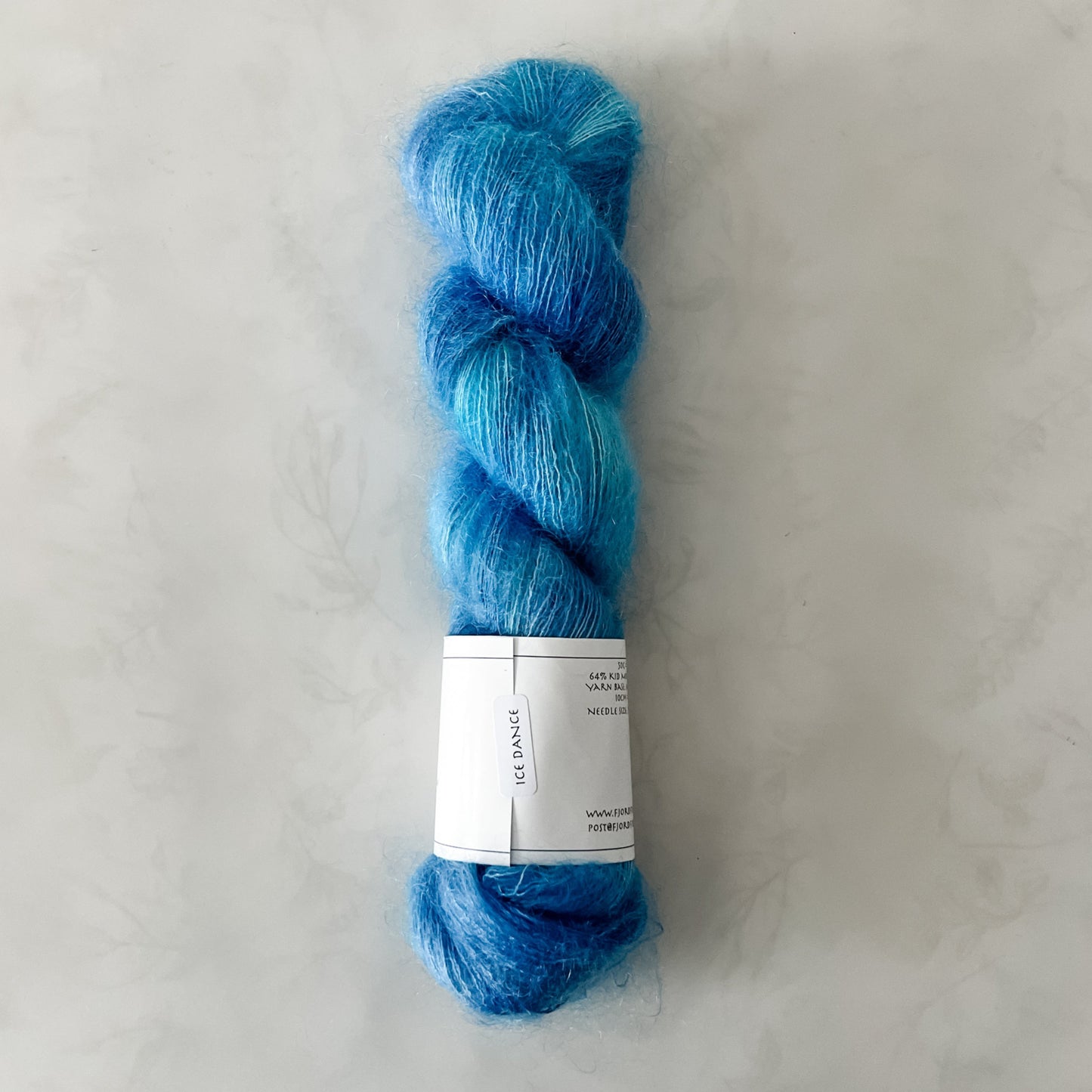 Ice Dance - Mohair Mist - Hand Dyed Yarn - Variegated Yarn
