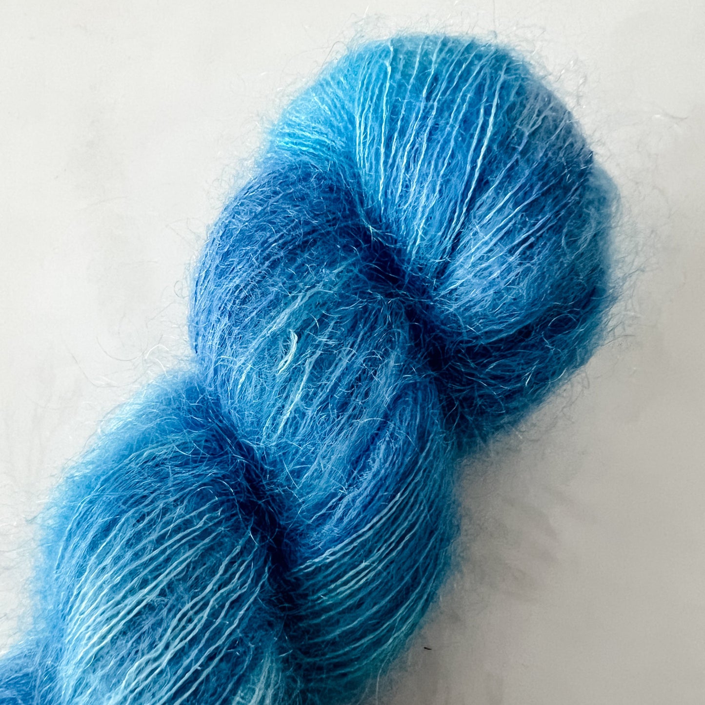 Ice Dance - Mohair Mist - Hand Dyed Yarn - Variegated Yarn