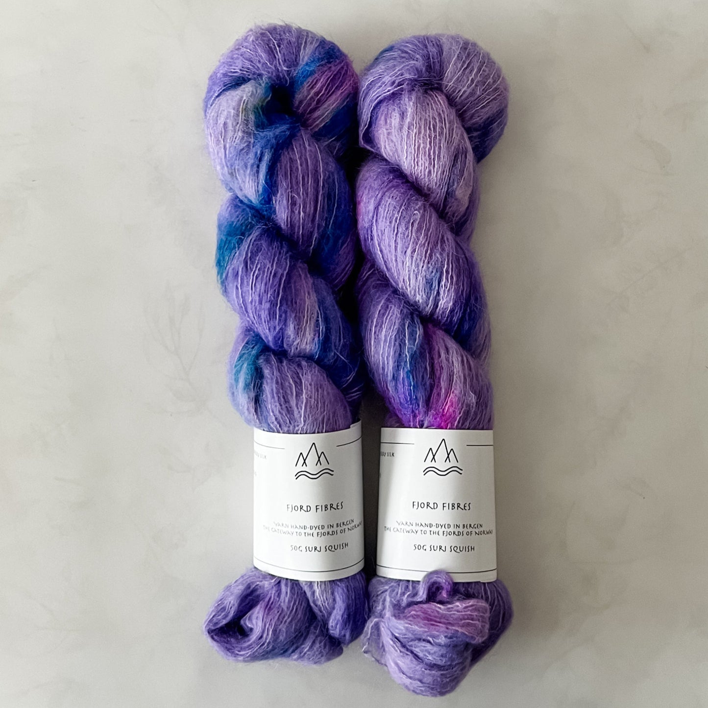 Purple Rain - Suri Squish - Hand Dyed Yarn - Variegated Yarn