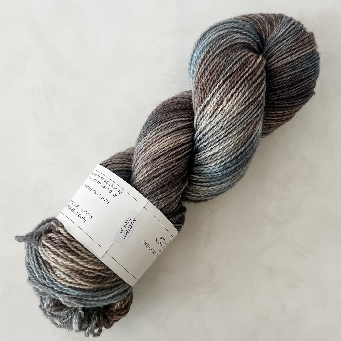 Autumn Storm - Trollfjord sock - Variegated Yarn - Hand dyed yarn