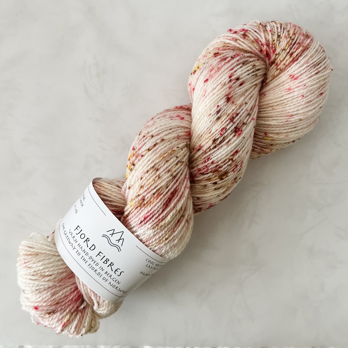 Cherry Bakewell - Trollfjord sock - Variegated Yarn - Hand dyed yarn