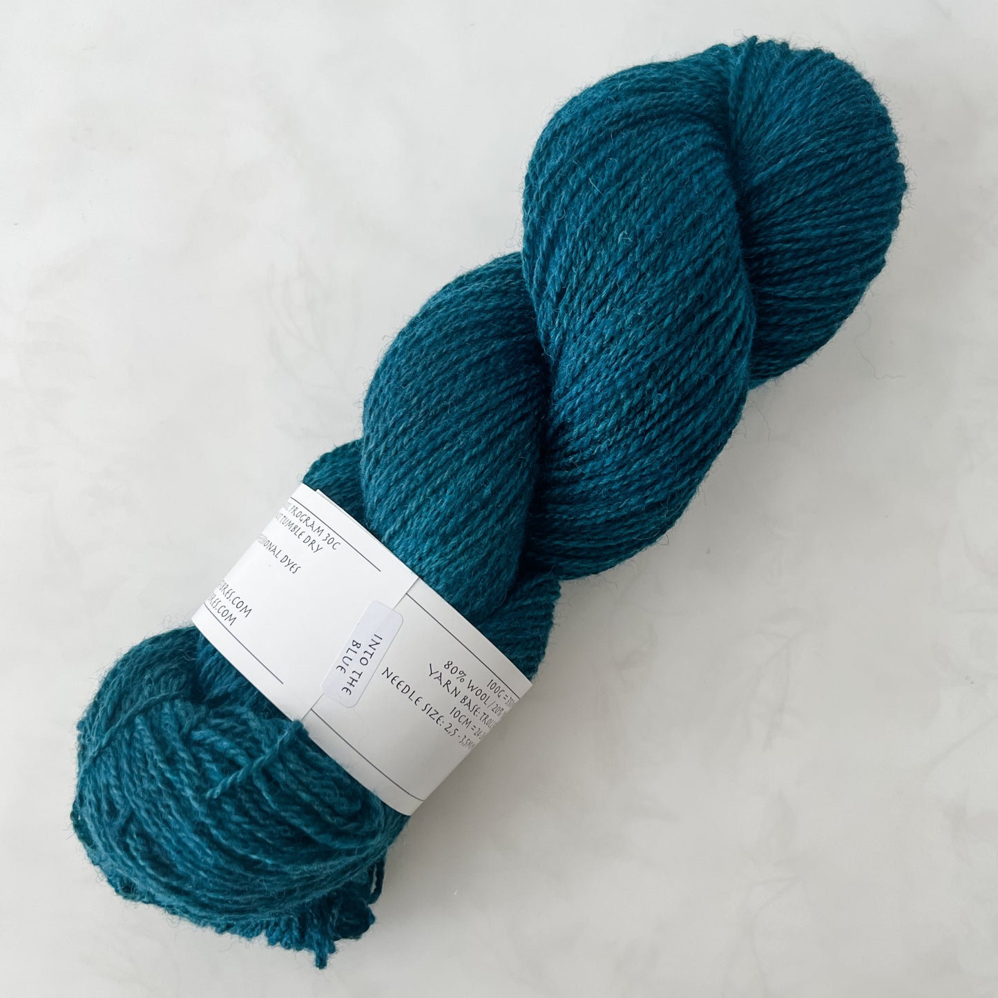 Into The Blue - Trollfjord sock - Variegated Yarn - Hand dyed yarn