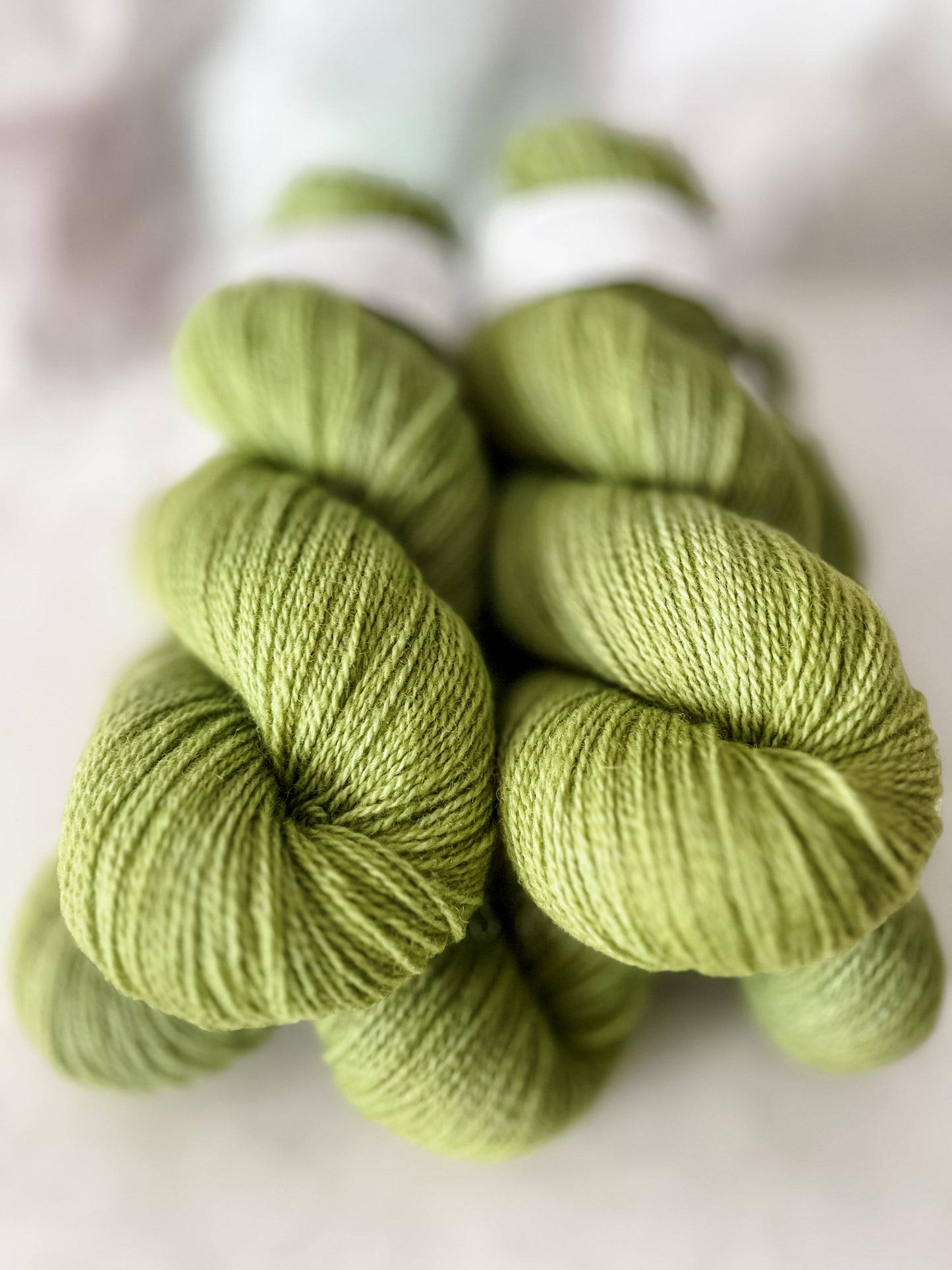 Pond Scum- Trollfjord sock - Variegated Yarn - Hand dyed yarn