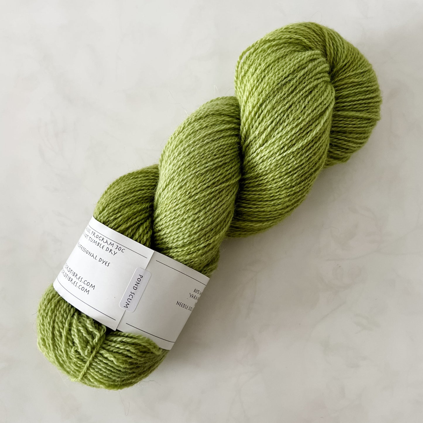 Pond Scum- Trollfjord sock - Variegated Yarn - Hand dyed yarn