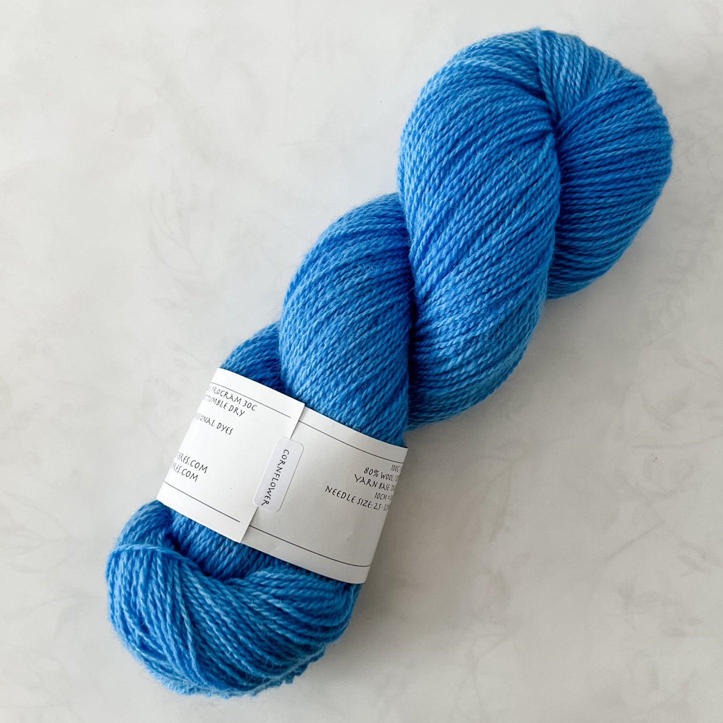 Cornflower - Trollfjord sock - Variegated Yarn - Hand dyed yarn