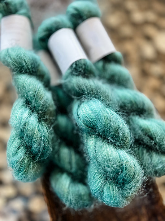Boreal Forest - Mohair Mist - Hand Dyed Yarn - Variegated Yarn