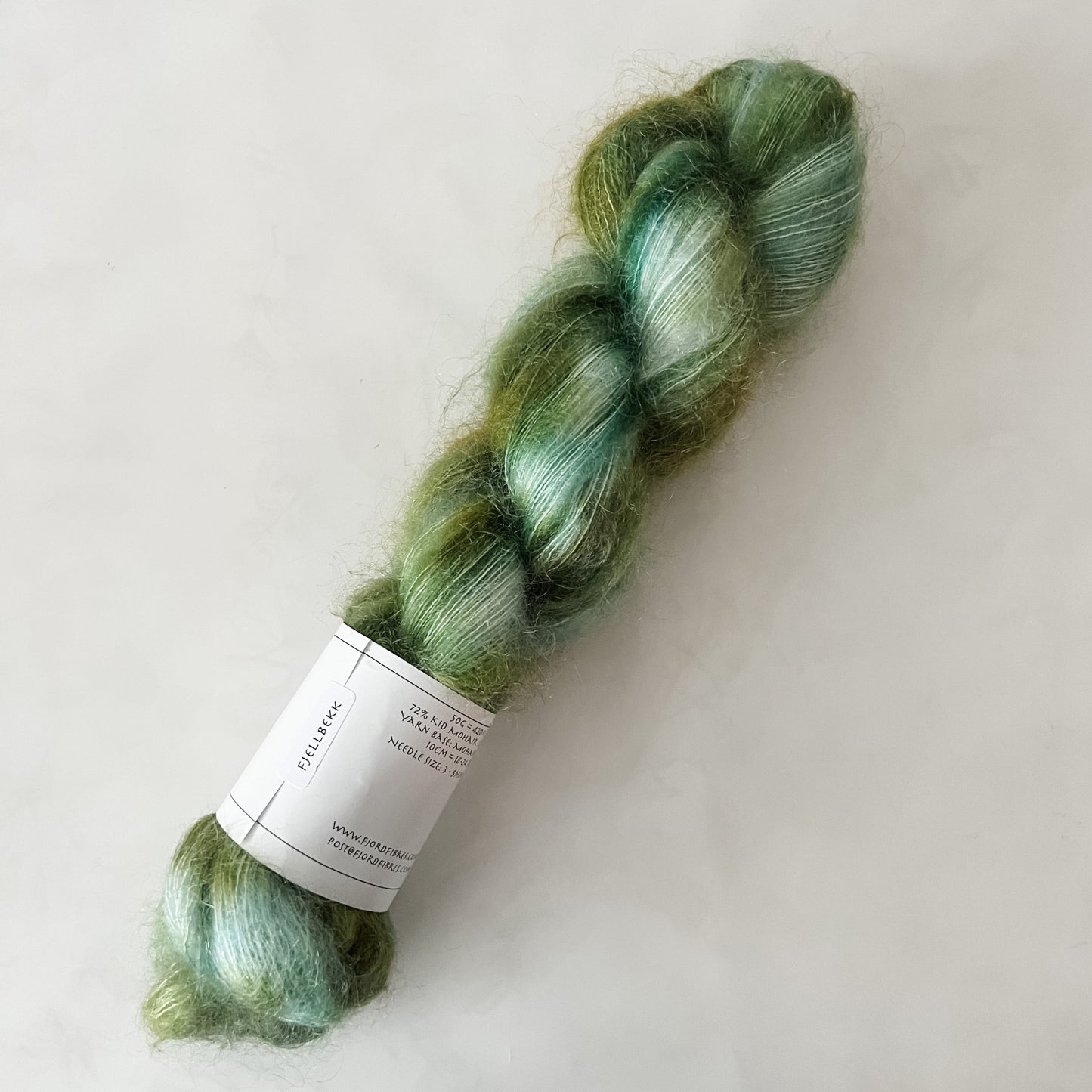 Fjellbekk - Mohair Mist - Hand Dyed Yarn - Variegated Yarn