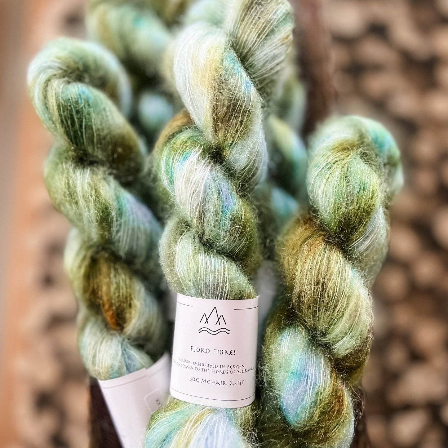 Fjellbekk - Mohair Mist - Hand Dyed Yarn - Variegated Yarn