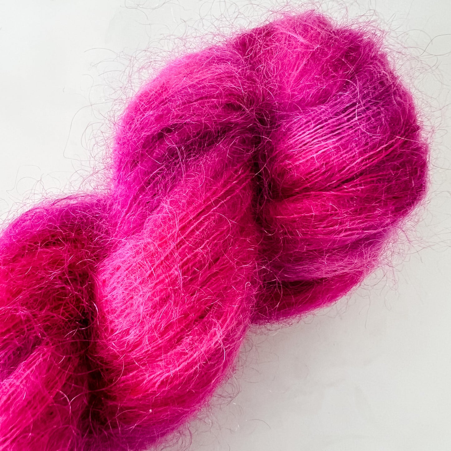 Candy Kiss - Mohair Mist - Hand Dyed Yarn - Variegated Yarn