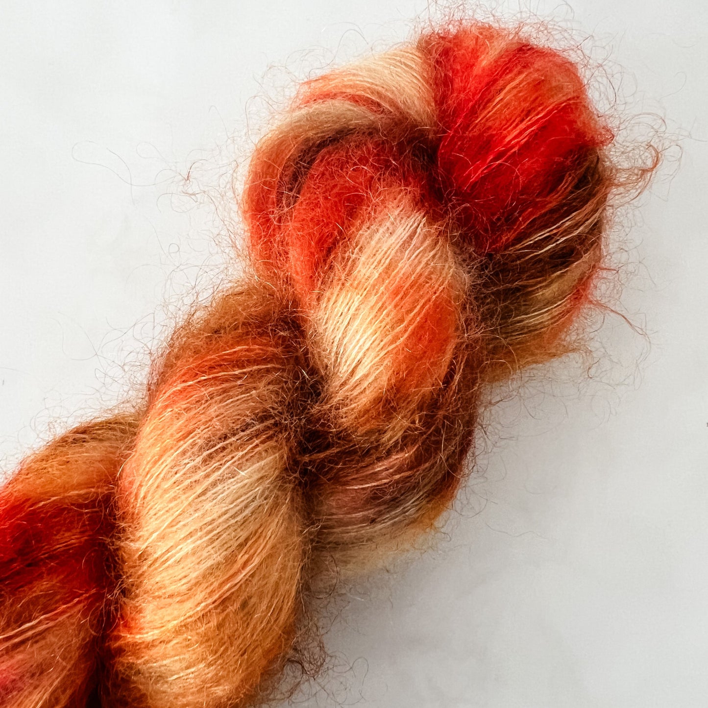 Høstløv - Mohair Mist - Hand Dyed Yarn - Variegated Yarn