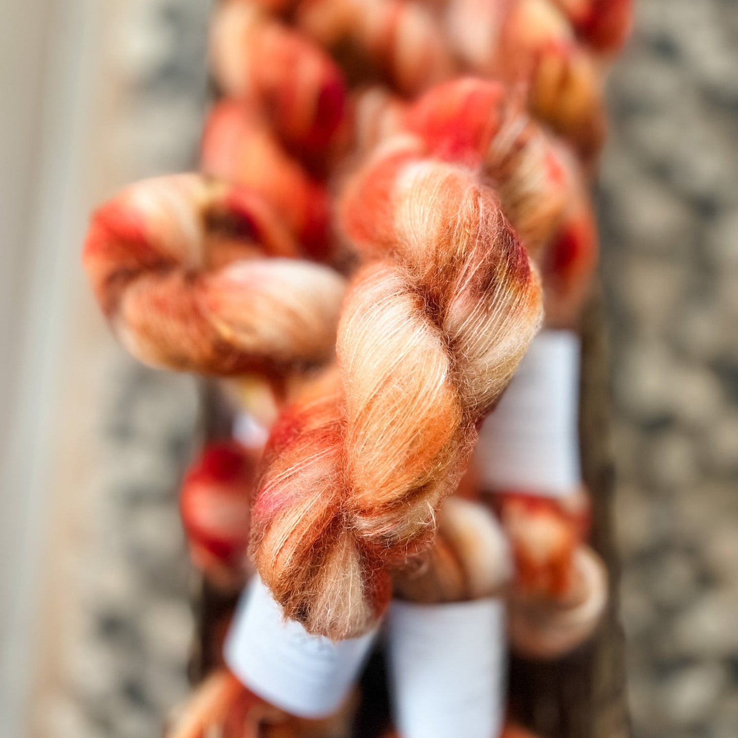 Høstløv - Mohair Mist - Hand Dyed Yarn - Variegated Yarn