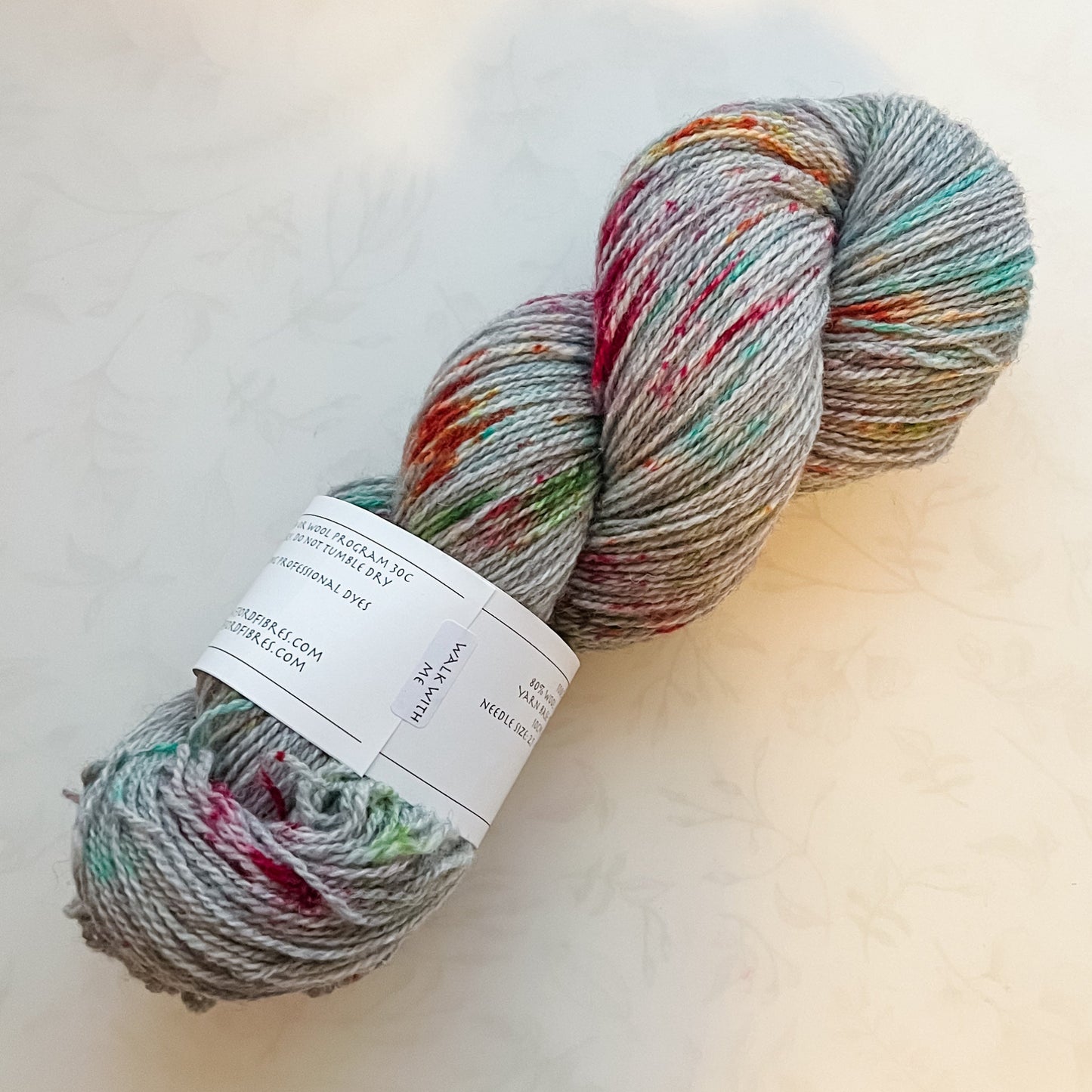 Walk with Me - Trollfjord sock - Variegated Yarn - Hand dyed yarn