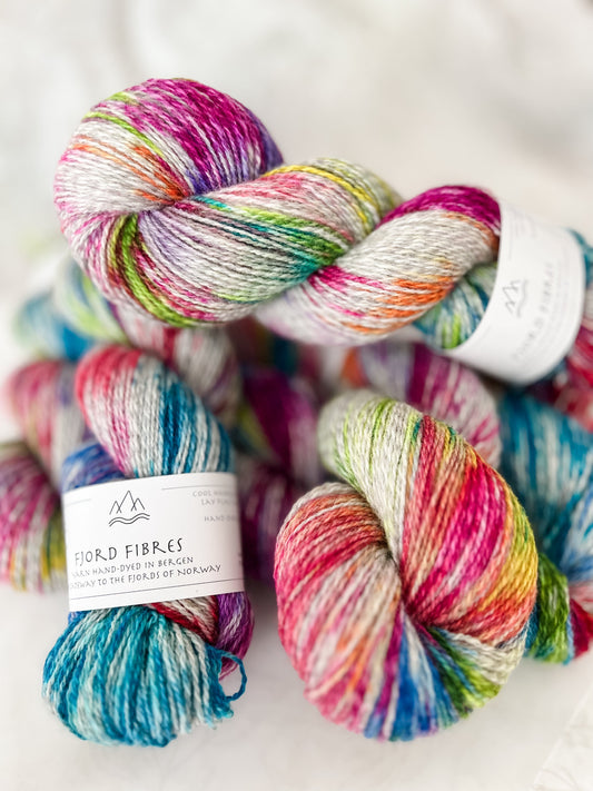 Creativity - Trollfjord sock - Hand Dyed Yarn - Variegated Yarn
