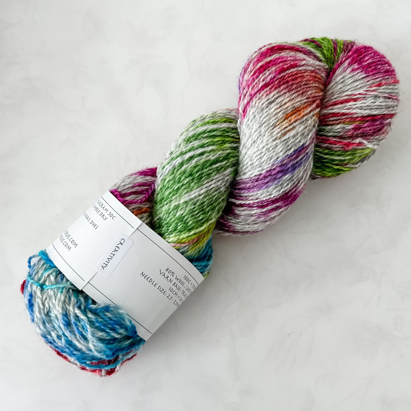 Creativity - Trollfjord sock - Hand Dyed Yarn - Variegated Yarn