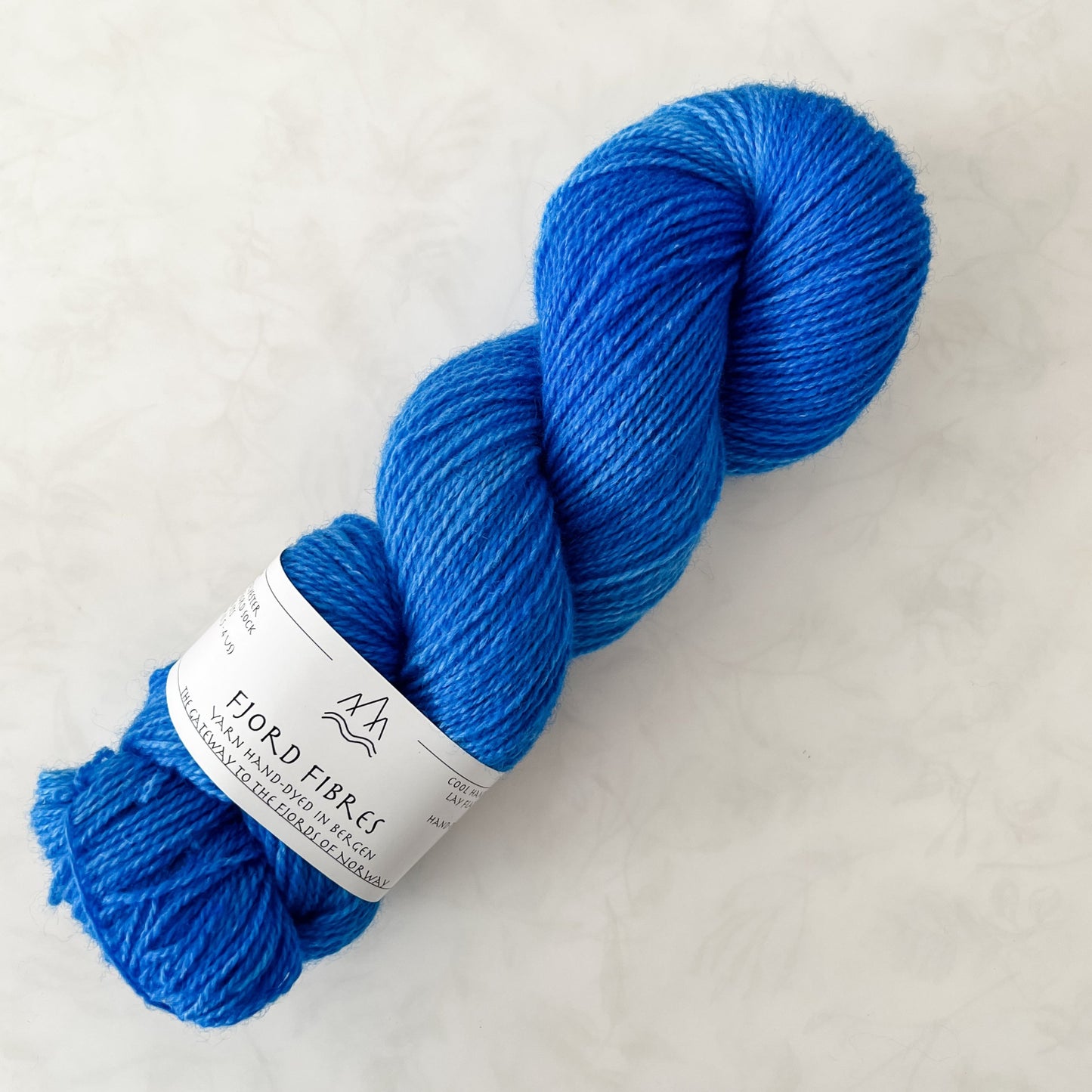 Electric Blue - Trollfjord sock - Hand Dyed Yarn - Variegated Yarn