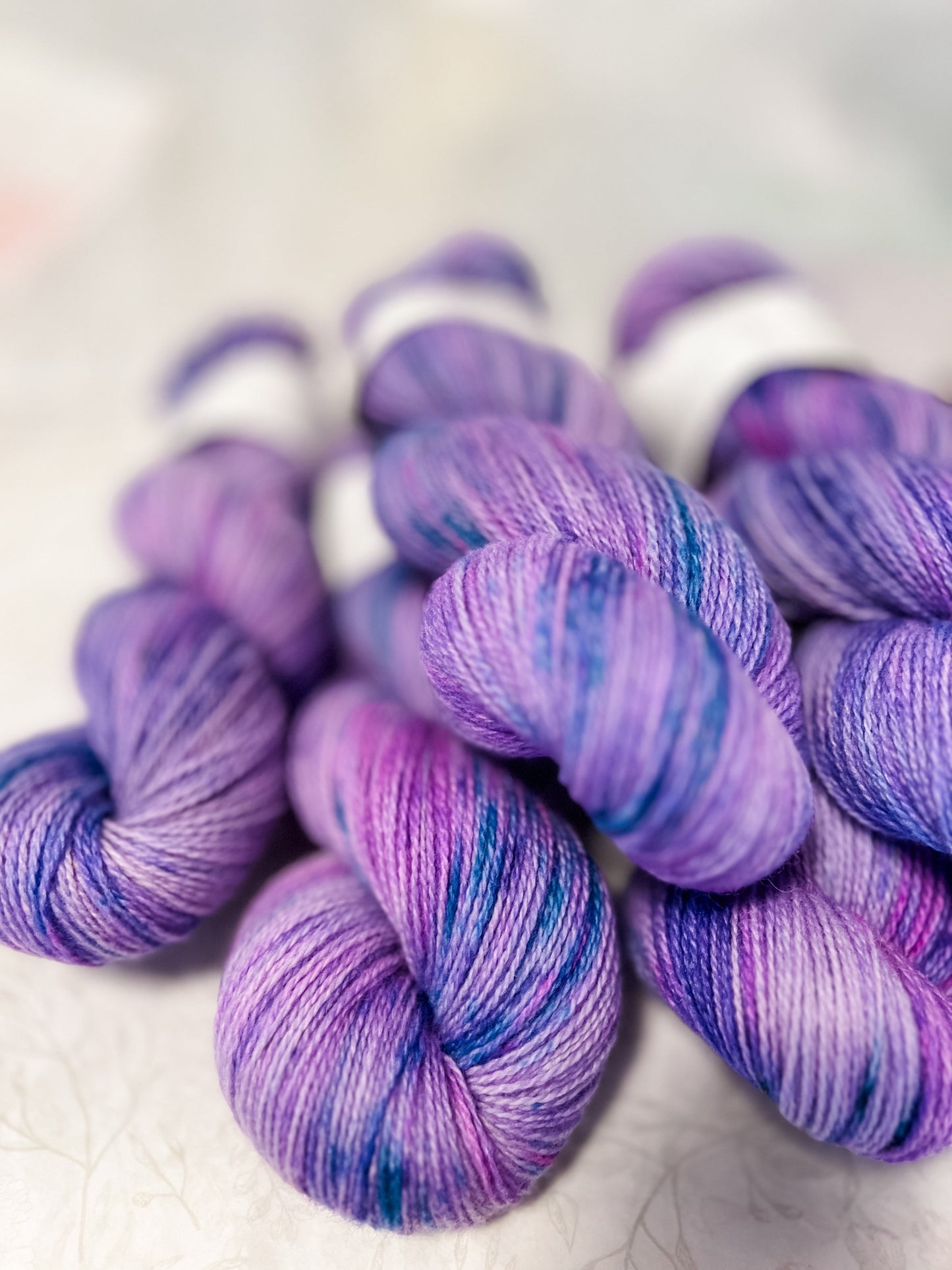 Purple Rain - Trollfjord sock - Hand Dyed Yarn - Variegated Yarn