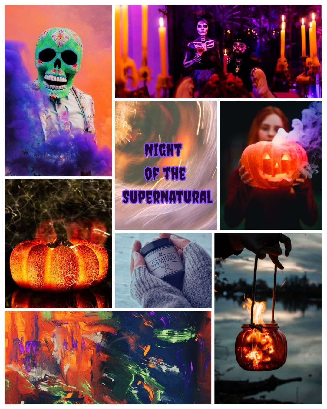 Night of the Supernatural Mystery Clubs - Hand dyed