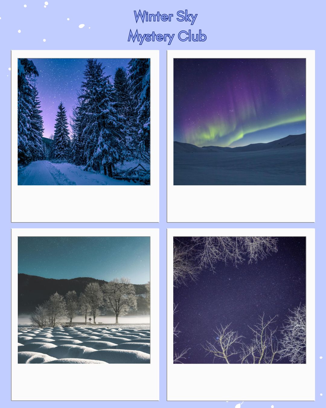 Winter Sky Mystery Clubs - Hand dyed