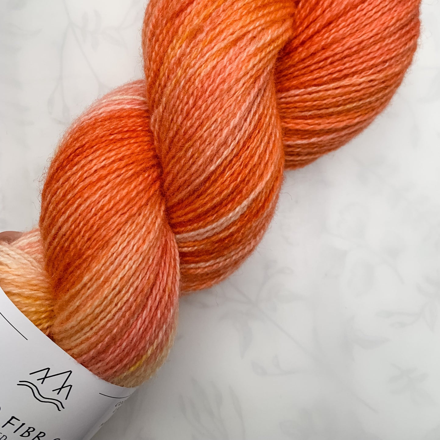 Sunset - Trollfjord sock - Variegated Yarn - Hand dyed yarn