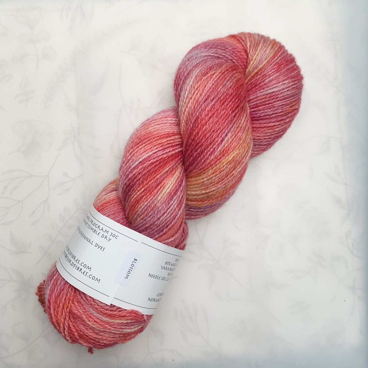 Blossom - Trollfjord sock - Variegated Yarn - Hand dyed yarn