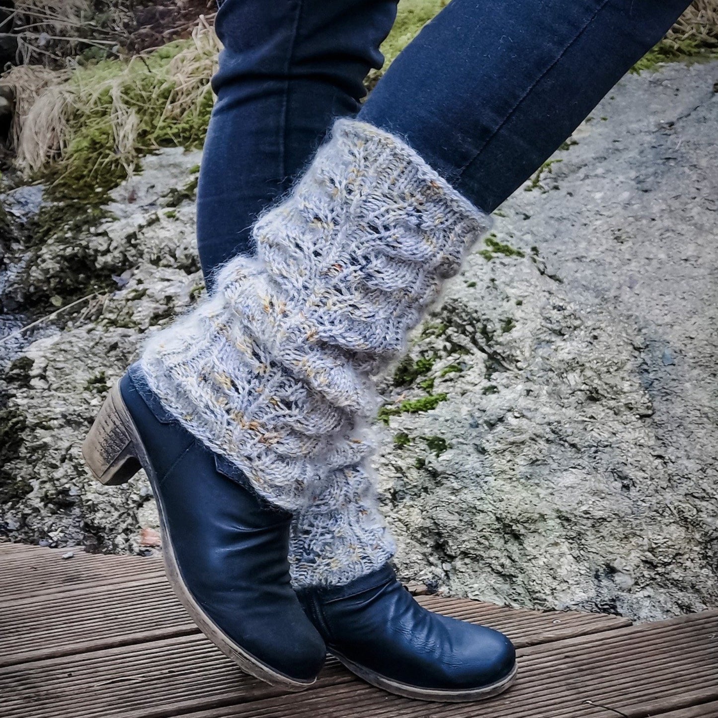 Sarina Legwarmers Pattern Only - Digital Pattern in English/Norwegian - Norwegian design