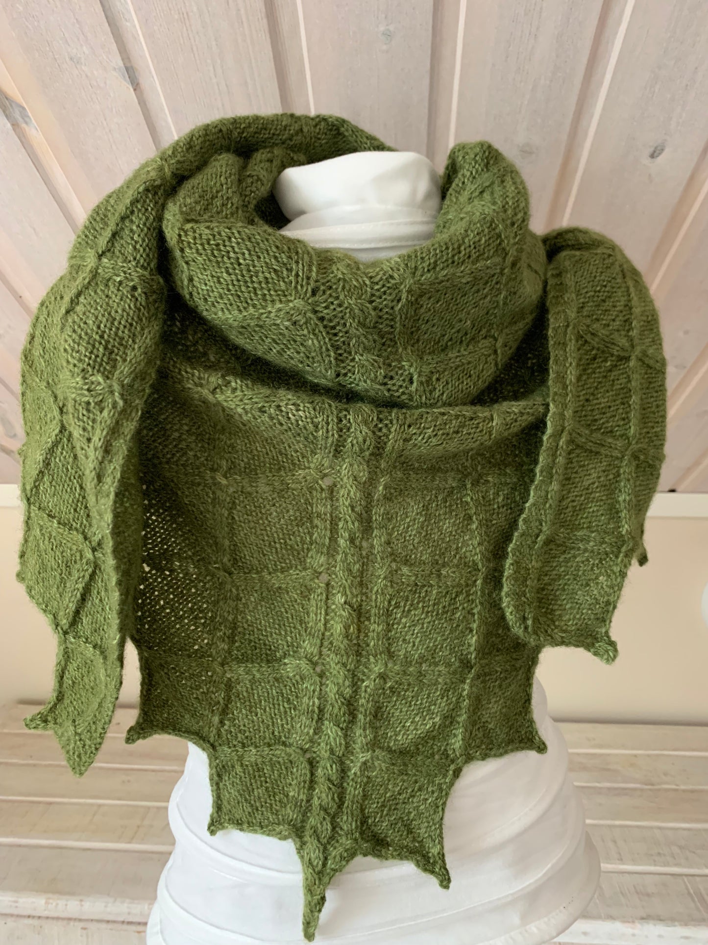 Lughnasadh Shawl Pattern Only -  Digital Pattern in English/Norwegian - Shawl  - Norwegian design