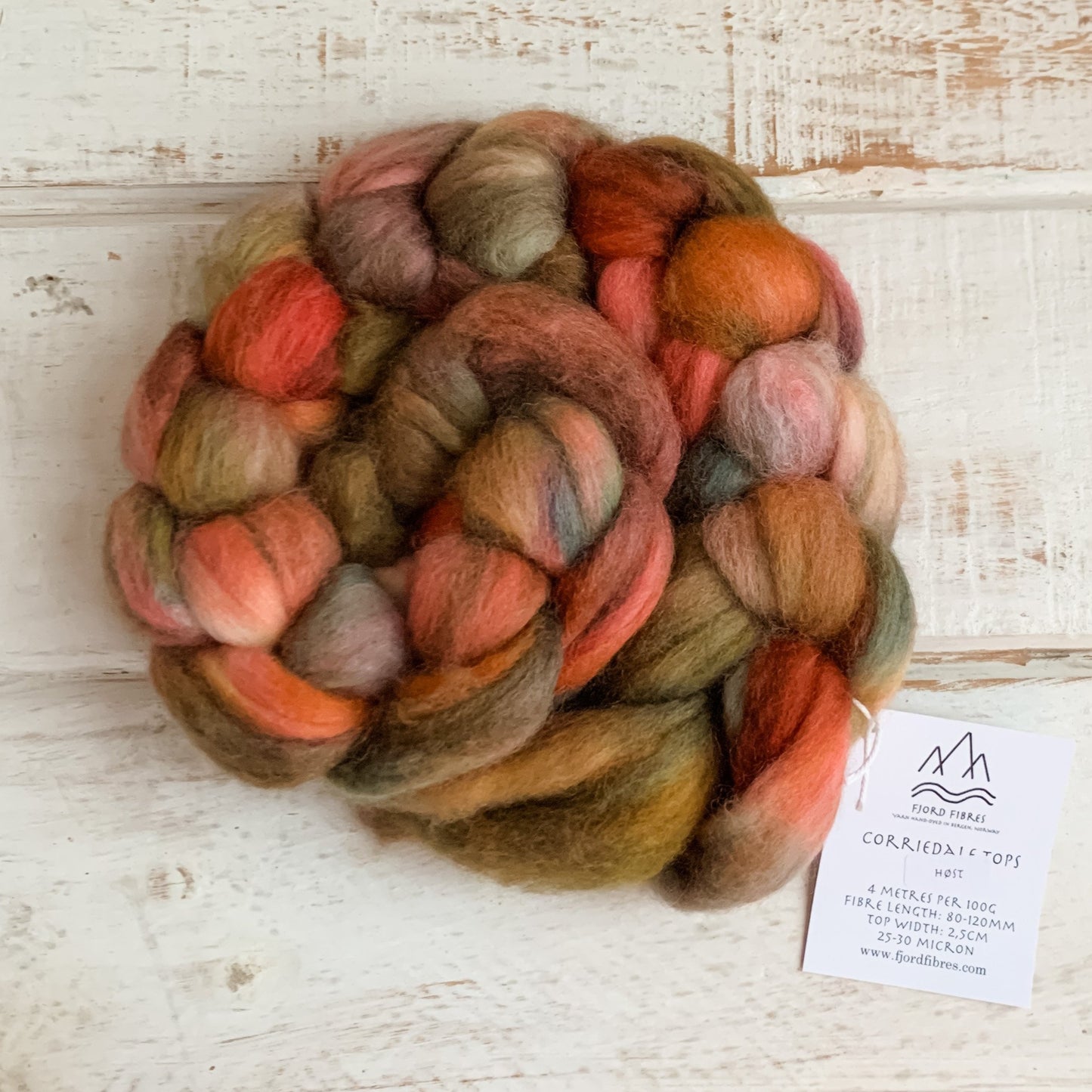 Fibre - Corriedale Tops - Høst 100g