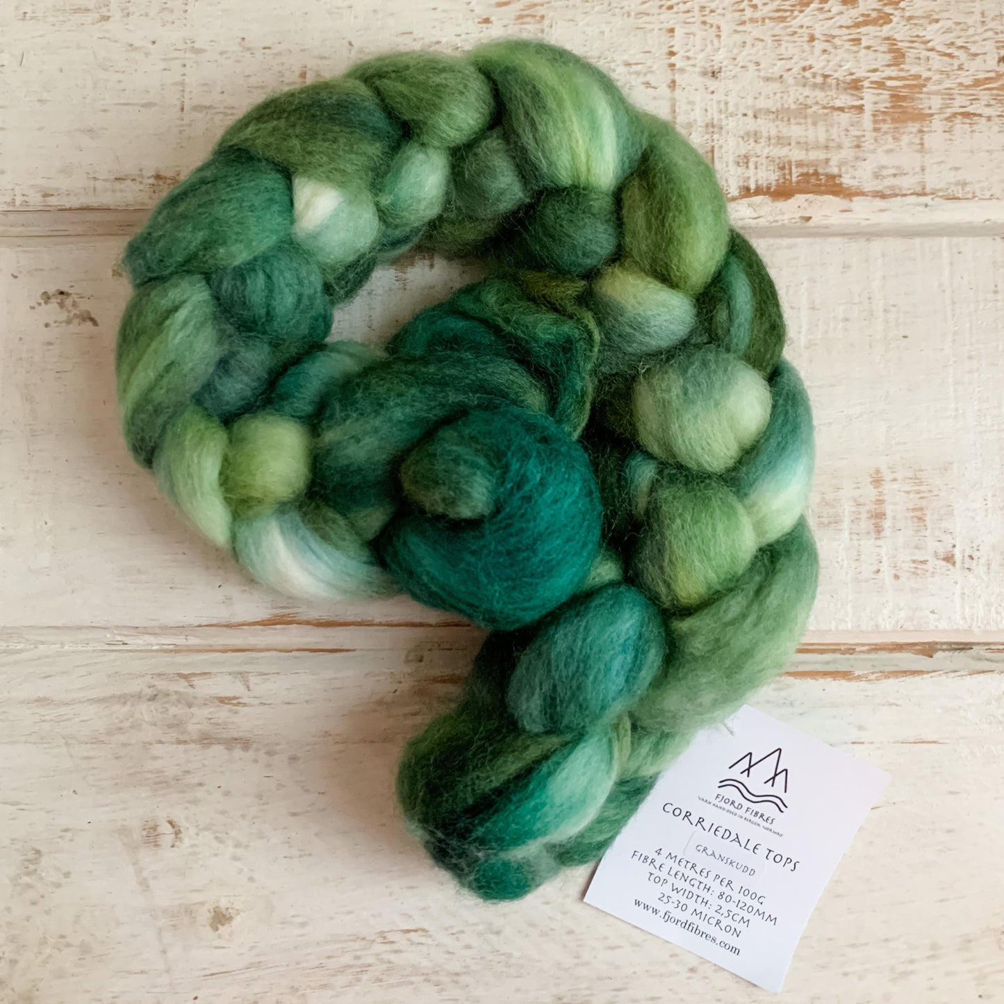 Fibre - Corriedale Tops - Granskudd 100g
