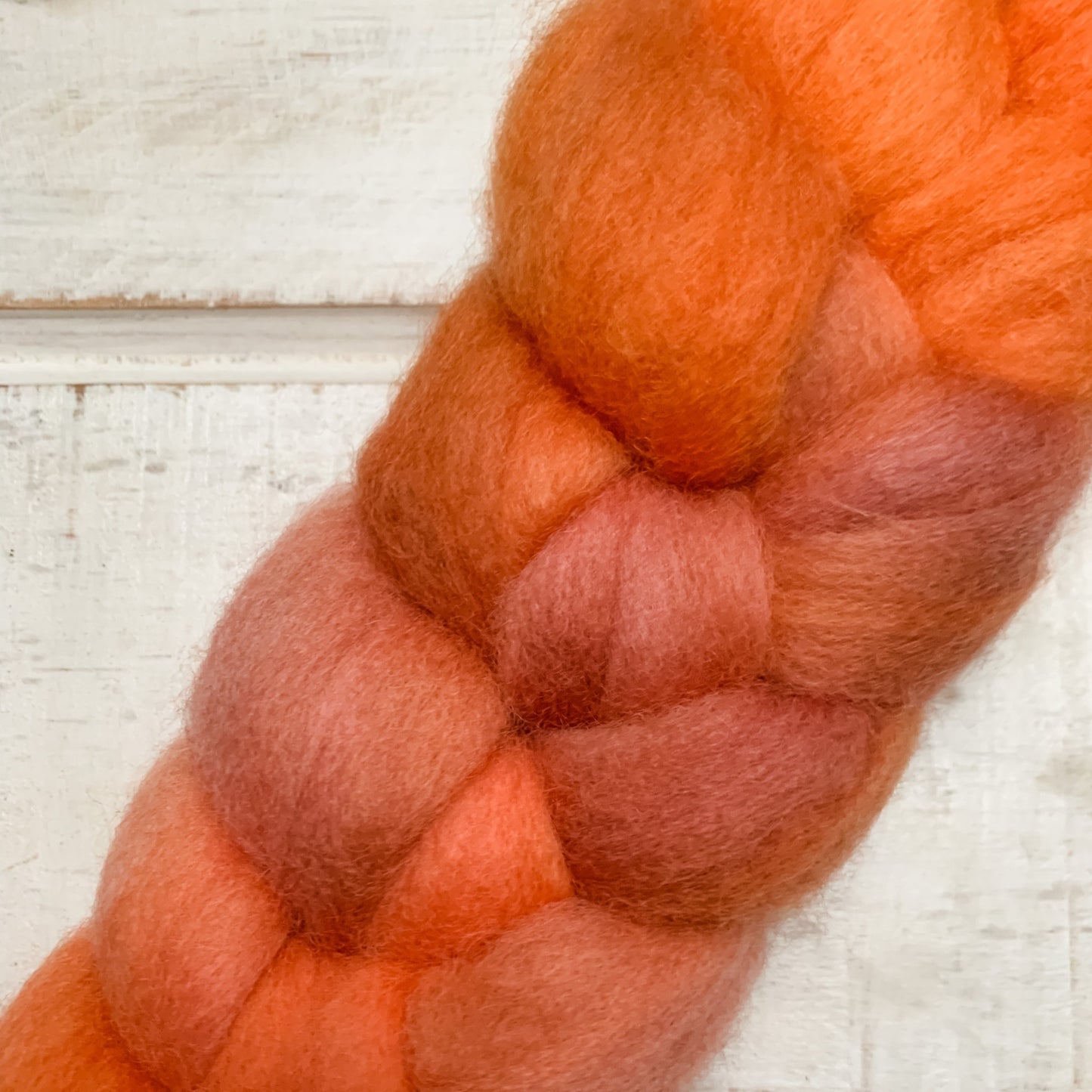 Fibre - Corriedale Tops - Pumpkin Patch 100g