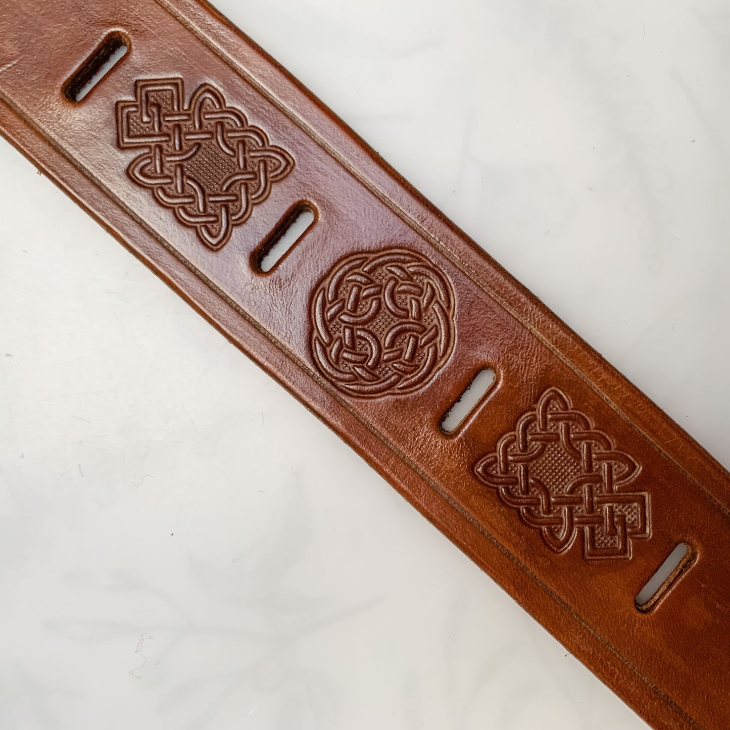 Shawl Cuff - Leather - circle