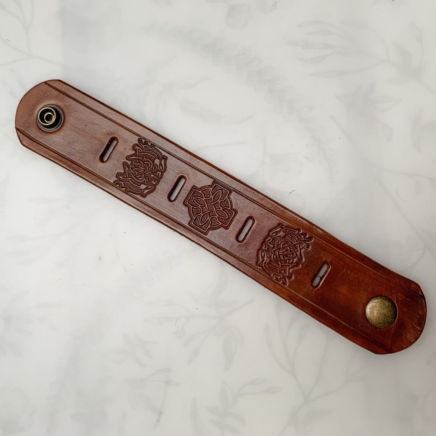 Shawl Cuff - Leather - Cross