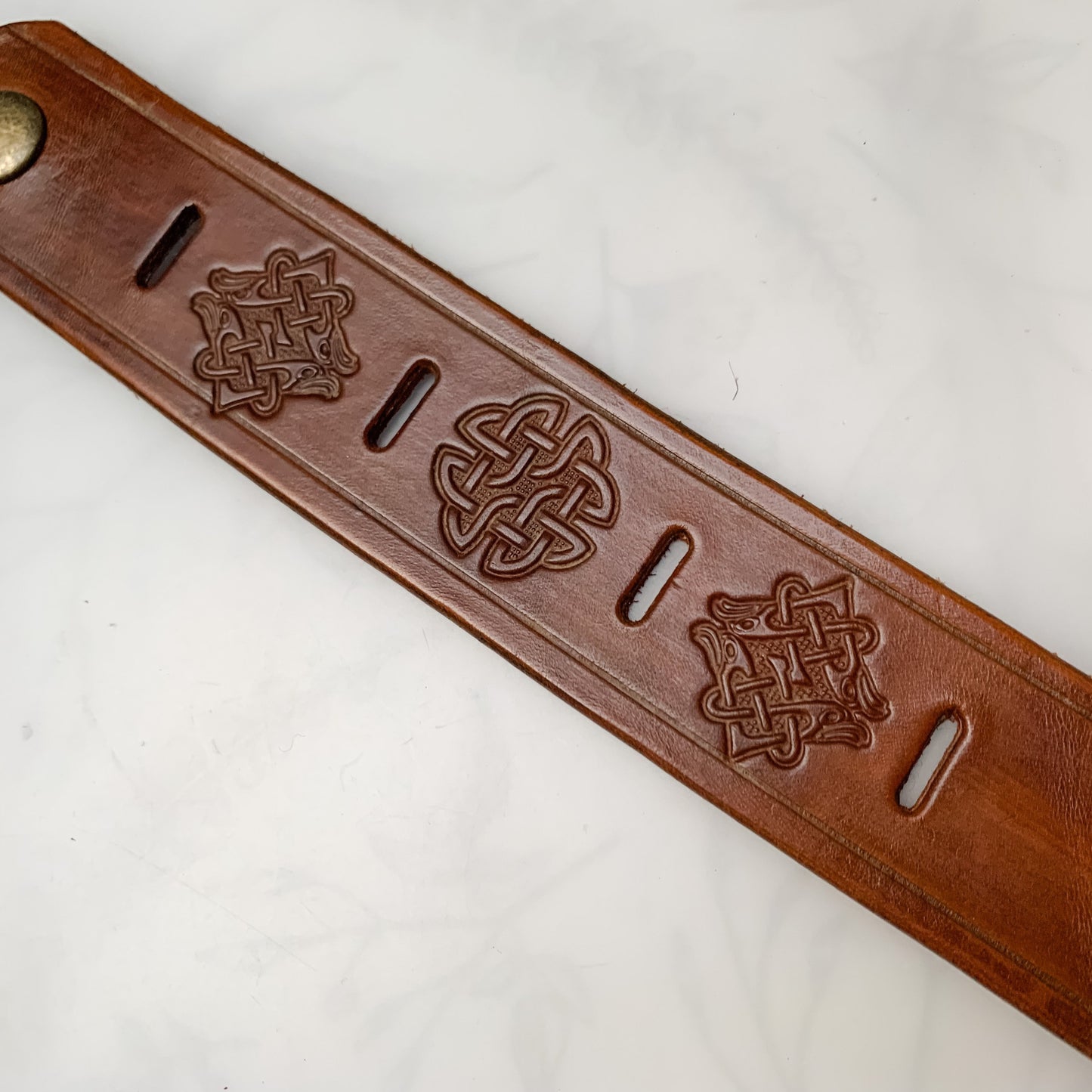 Shawl Cuff - Leather - Maze