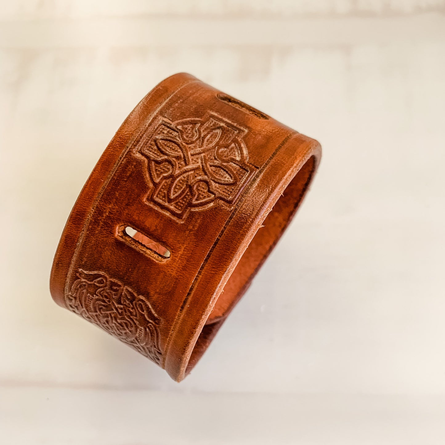 Shawl Cuff - Leather - Cross