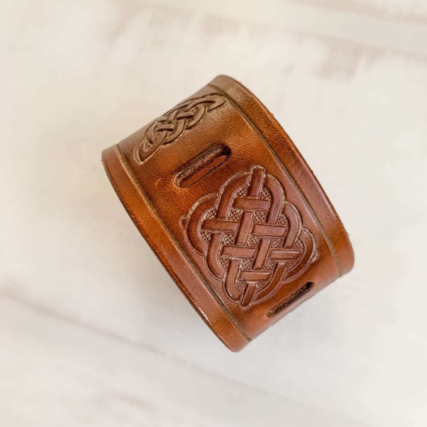 Shawl Cuff - Leather - triangle