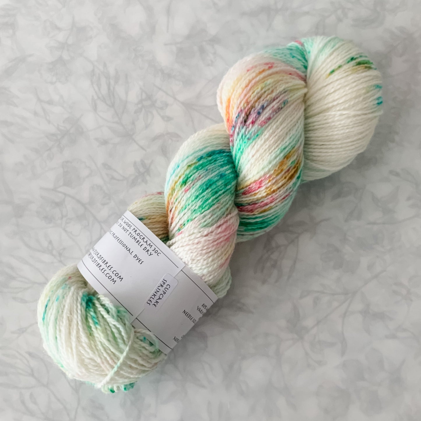 Cupcake Spinkles - Trollfjord sock - Hand Dyed Yarn - Variegated Yarn