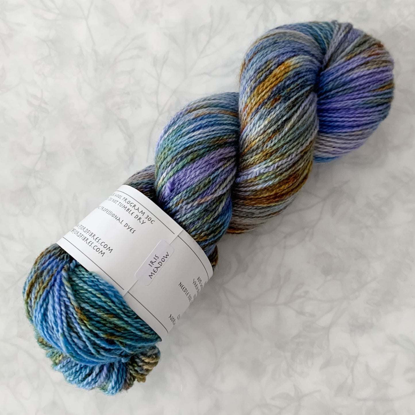 Iris Meadow - Trollfjord sock - Hand Dyed Yarn - Variegated Yarn