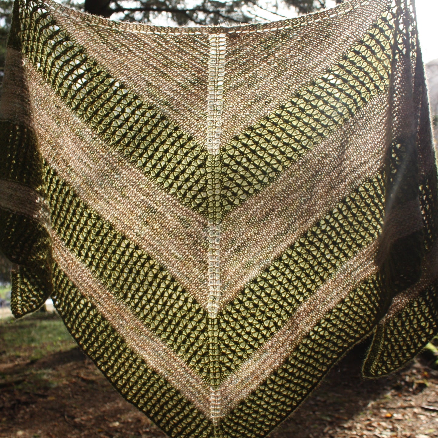 Trekrona Pattern Only -  Digital Pattern in English/Norwegian - Shawl  - Norwegian design