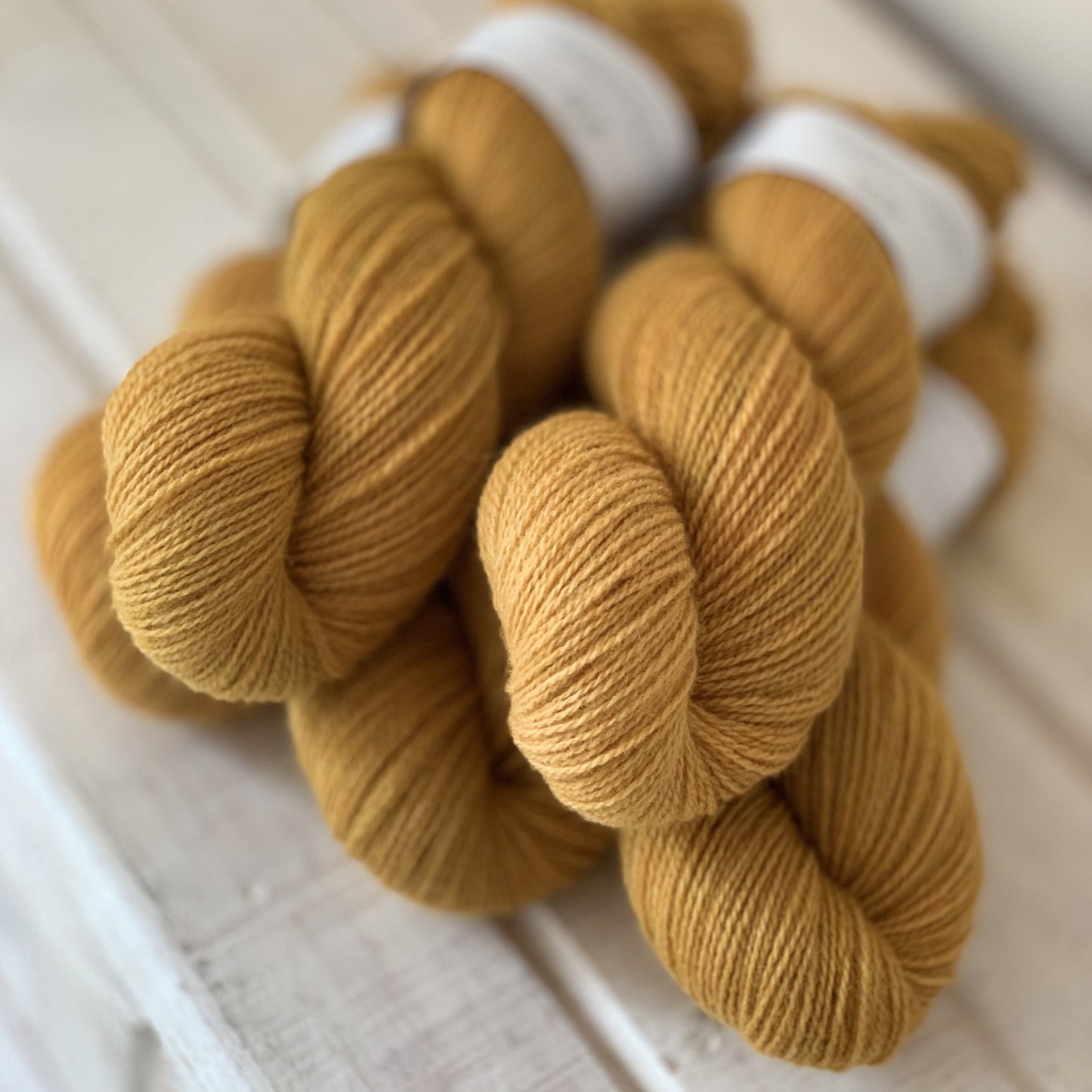 Sennepsfrø - Trollfjord Sock - Hand Dyed Yarn - Tonal Yarn