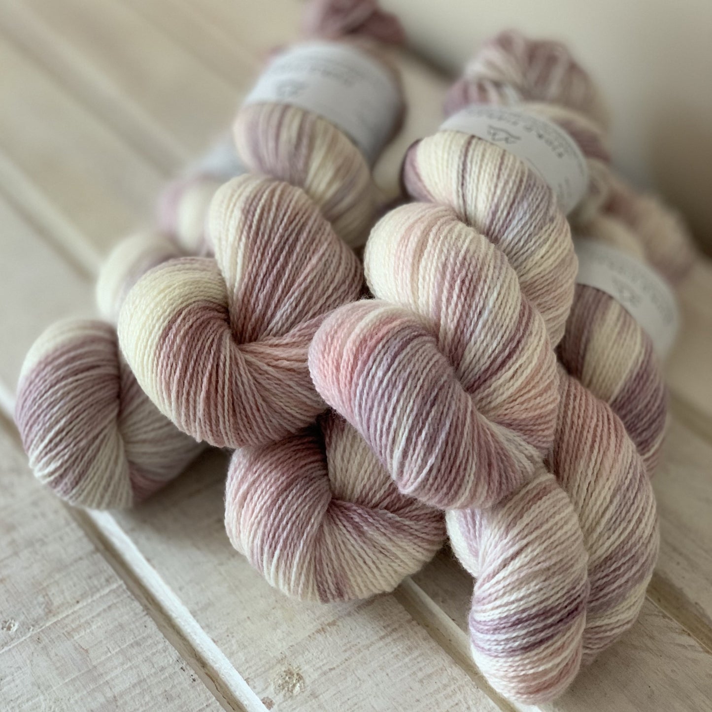 Rosewater - Trollfjord sock - Hand Dyed Yarn - Tonal Yarn