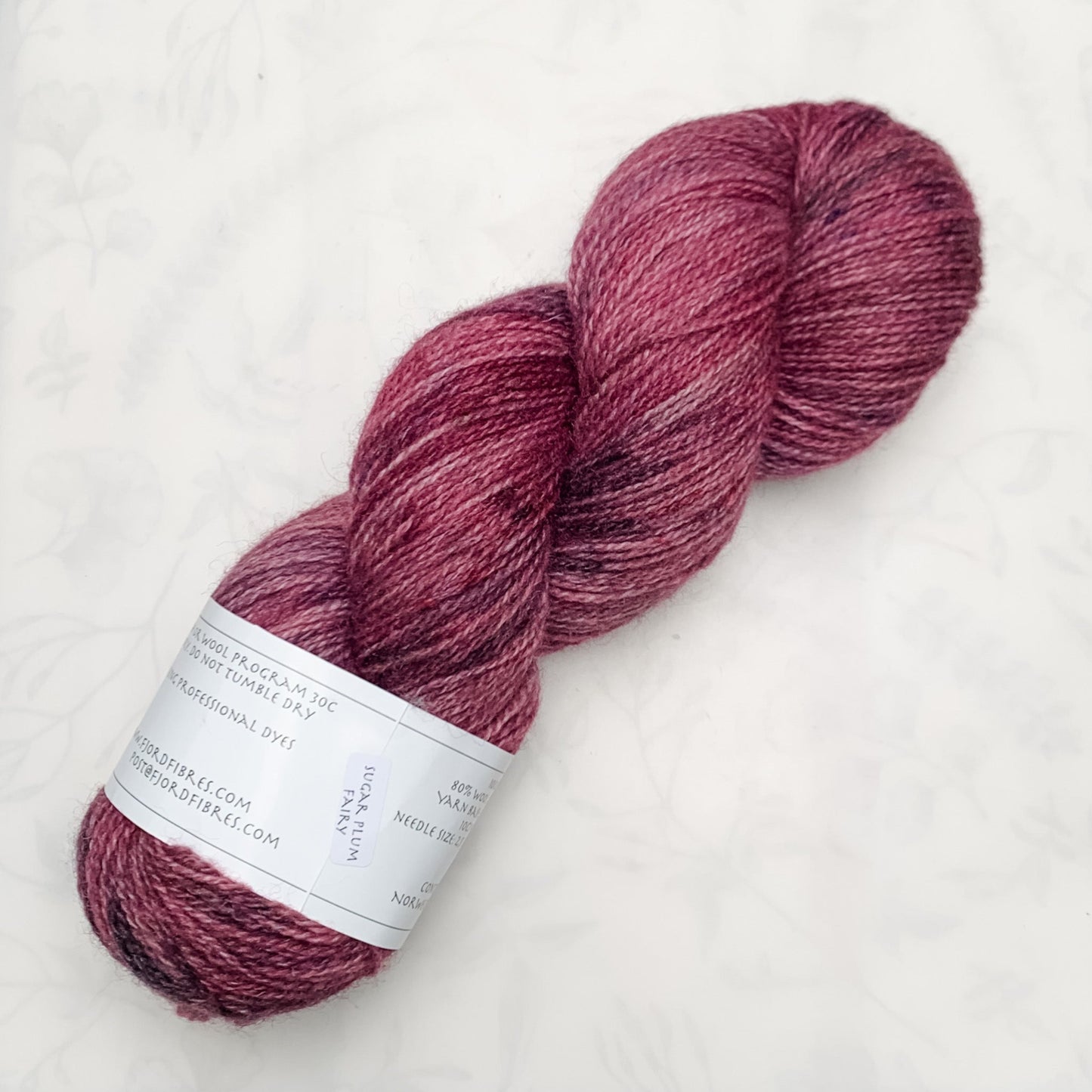 Sugar Plum Fairy - Trollfjord sock - Hand Dyed Yarn - Variegated Yarn