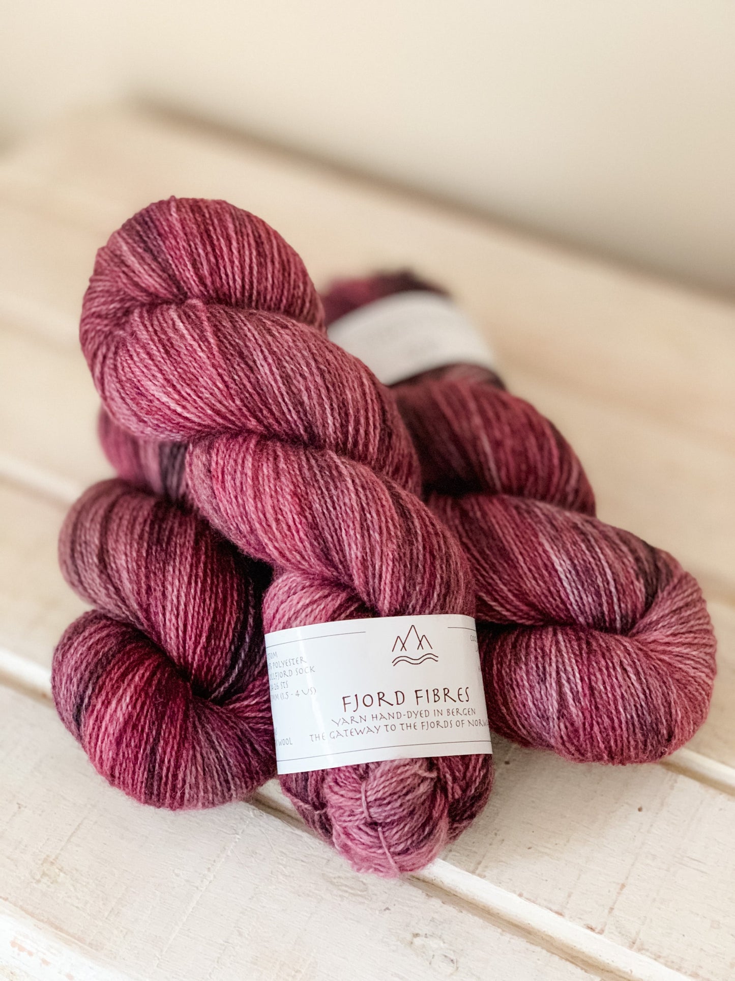 Sugar Plum Fairy - Trollfjord sock - Hand Dyed Yarn - Variegated Yarn