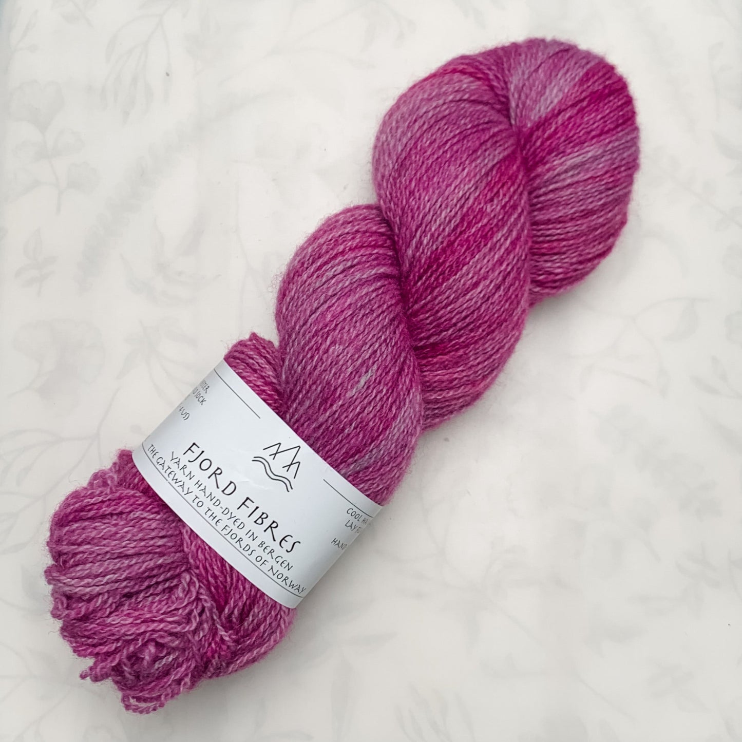 Raspberry Beret - Trollfjord sock - Hand Dyed Yarn - Variegated Yarn