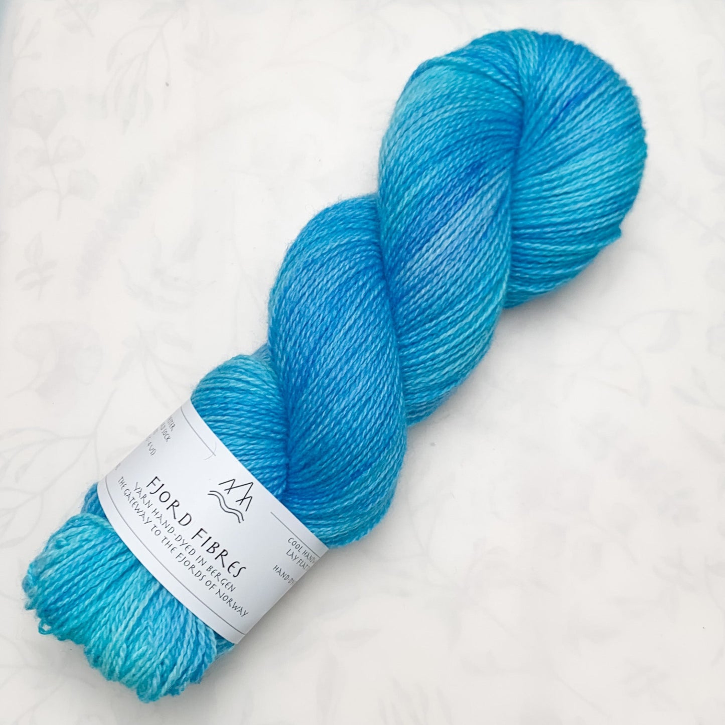 Glacial Water - Trollfjord sock - Hand Dyed Yarn - Variegated Yarn