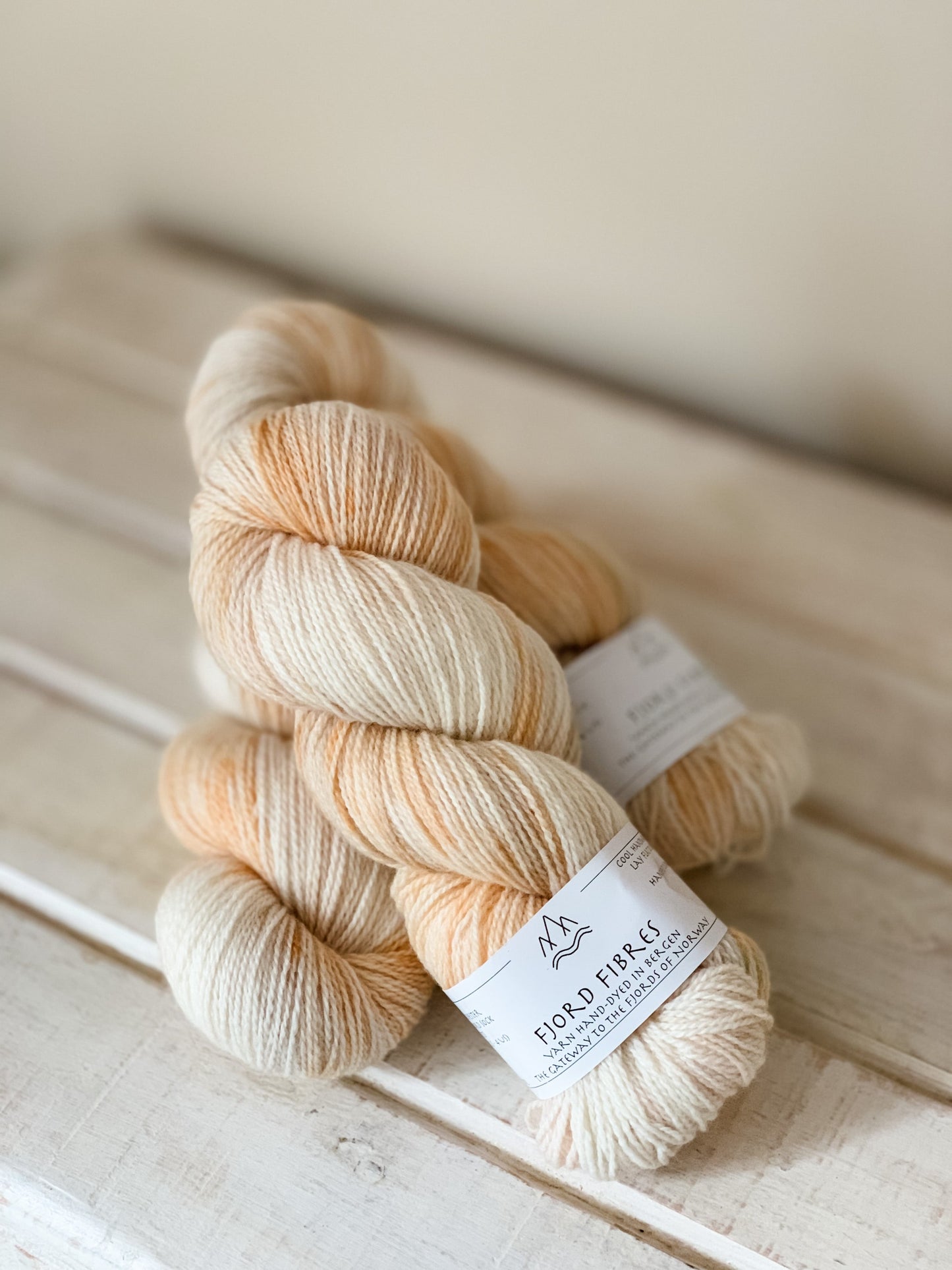 Butterscotch - Trollfjord sock - Hand Dyed Yarn - Variegated Yarn