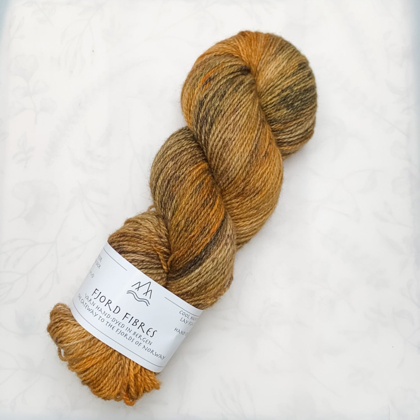 Tigers eye - Trollfjord sock - Hand Dyed Yarn - Variegated Yarn