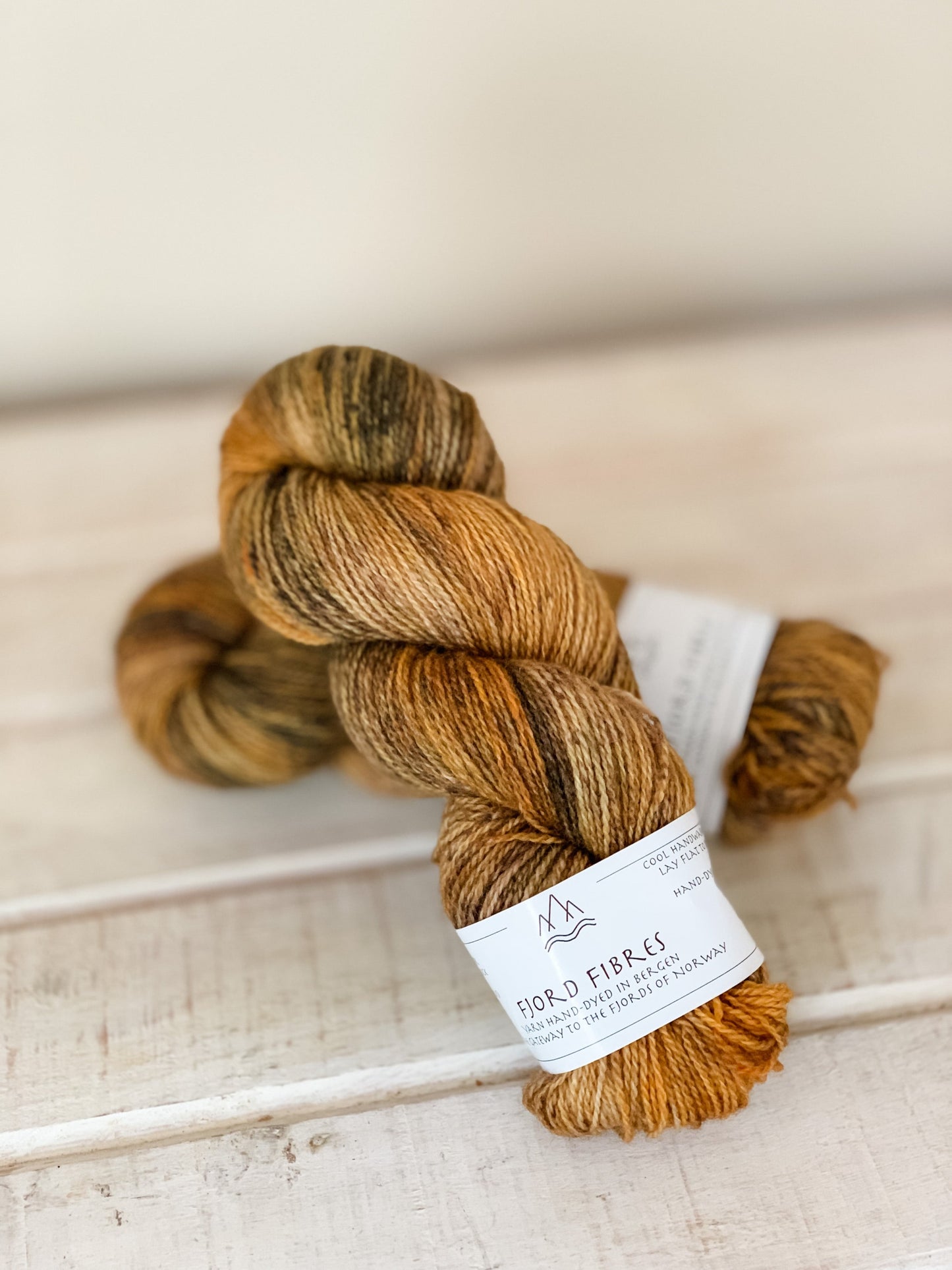 Tigers eye - Trollfjord sock - Hand Dyed Yarn - Variegated Yarn