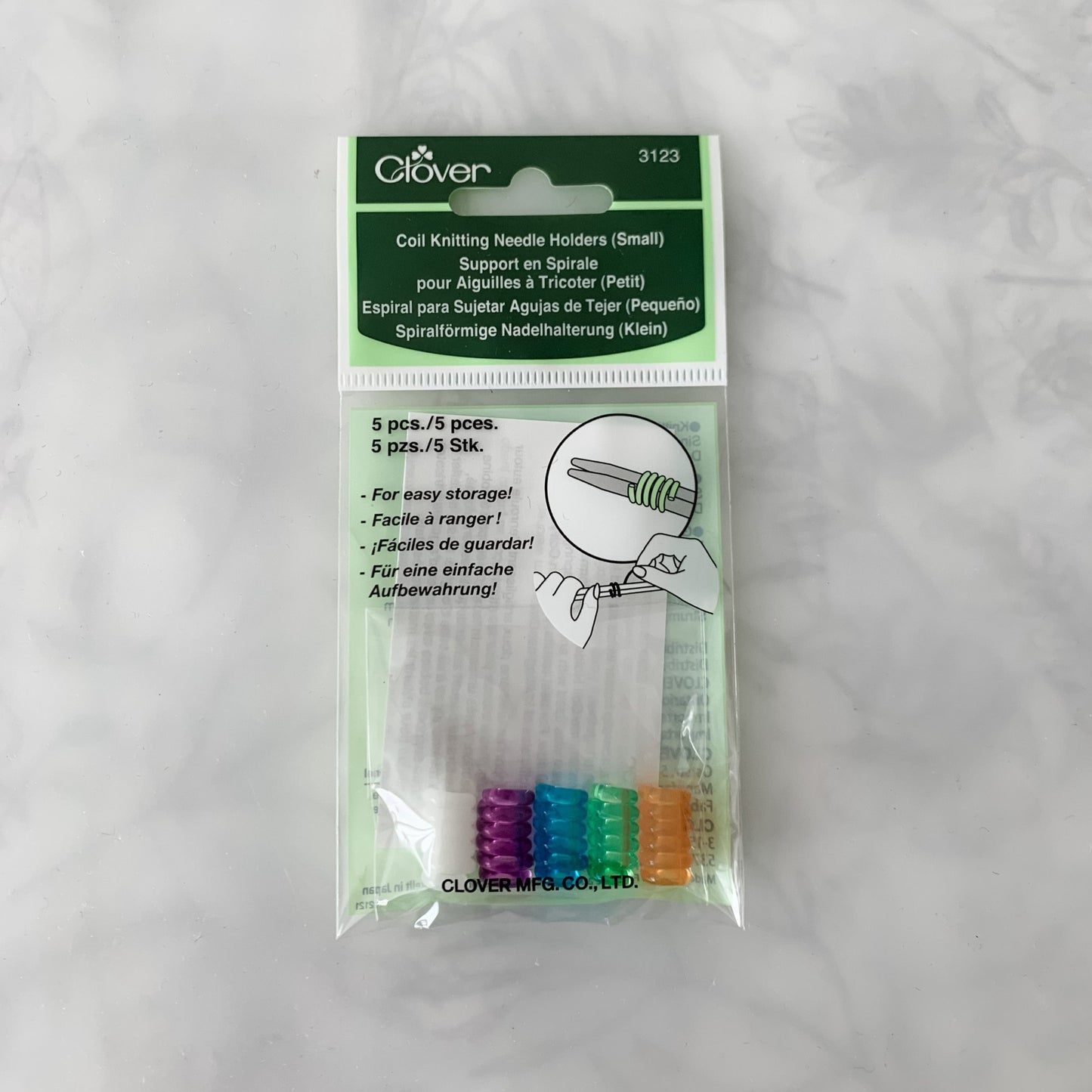 Coil Knitting Needle Holders - Small- Clover