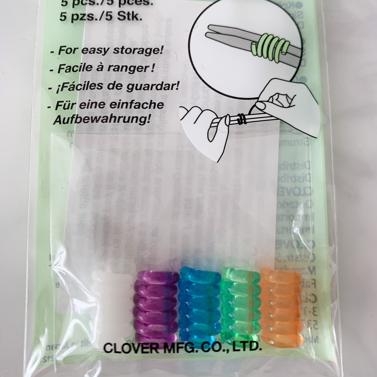 Coil Knitting Needle Holders - Small- Clover