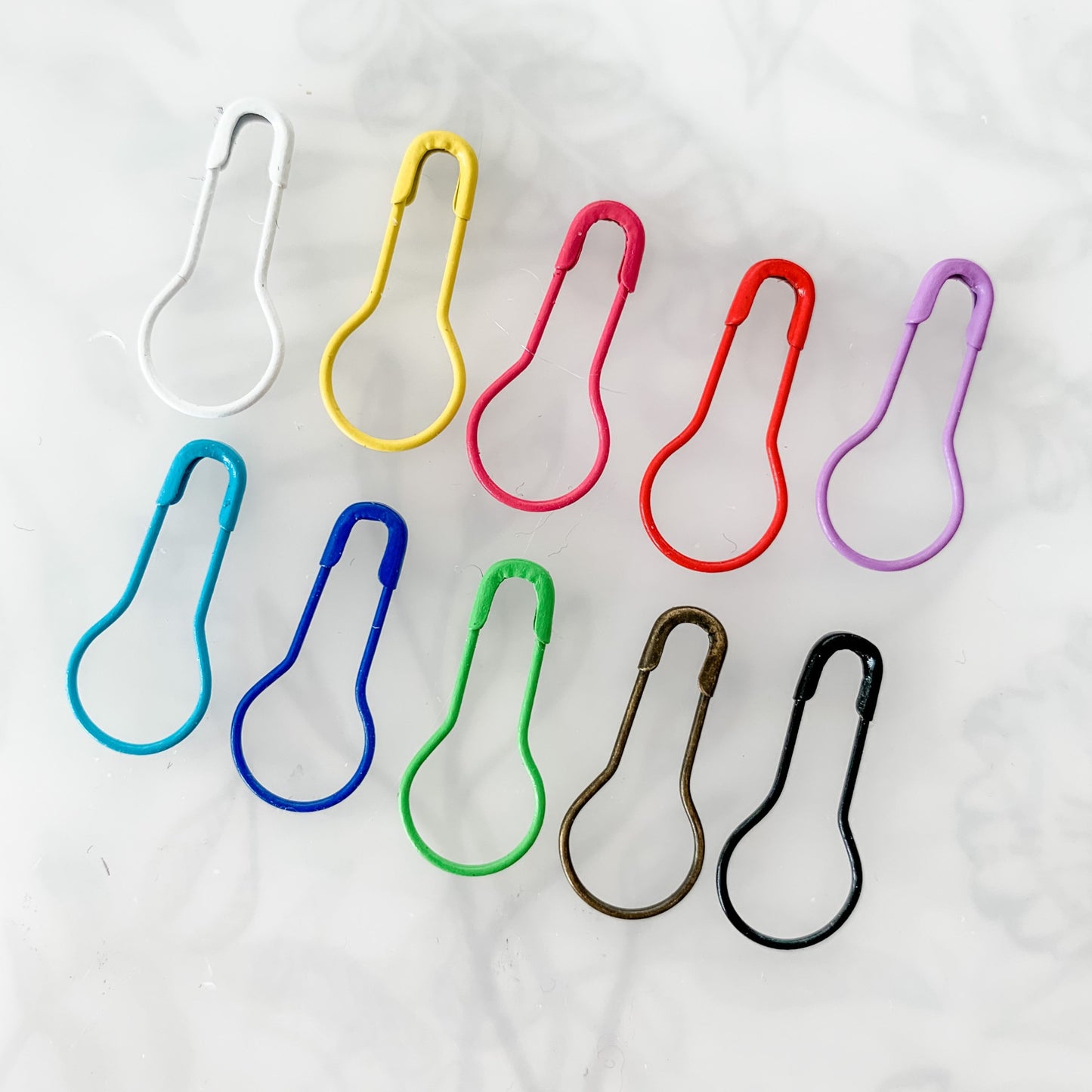 Stitch Markers - Bulb shaped metal stitch markers