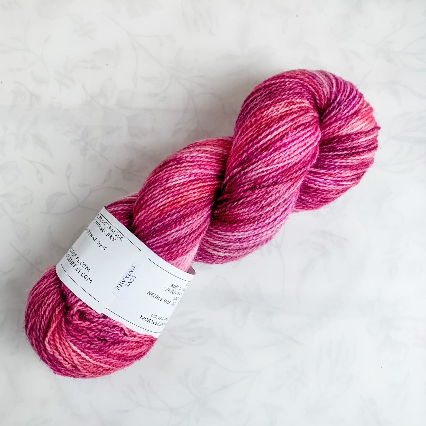 Love Untamed - Trollfjord sock - Variegated Yarn - Hand dyed yarn